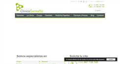 Desktop Screenshot of clinicaserralta.com